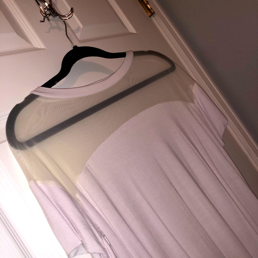 White Mesh Cover Up